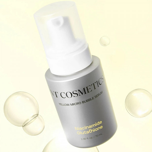 VT Cosmetics Осветляющая пузырьковая сыворотка для лица с ниацинамидом и глутатионом Niacinamide Glutathione Yellow Micro Bubble Serum (70 мл)