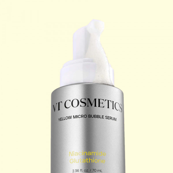 VT Cosmetics Осветляющая пузырьковая сыворотка для лица с ниацинамидом и глутатионом Niacinamide Glutathione Yellow Micro Bubble Serum (70 мл)