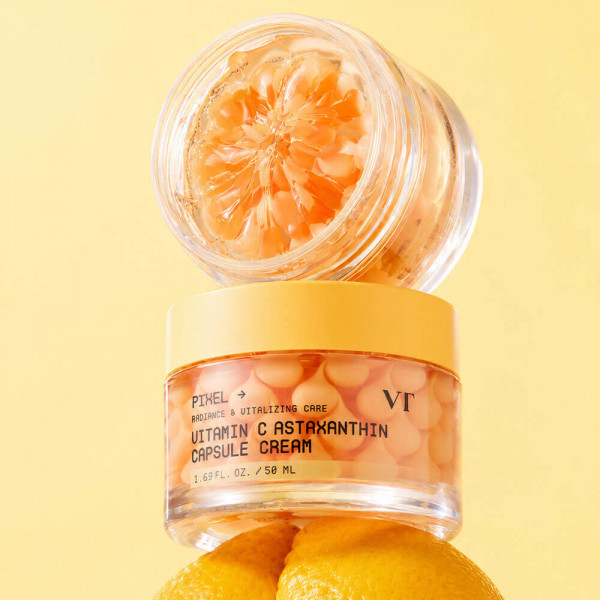 VT Cosmetics Осветляющий капсульный крем для лица с витамином С и астаксантином Vitamin C Astaxanthin Capsule Cream (50 мл)