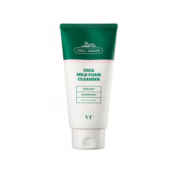 VT Cosmetics Пенка для чувствительной кожи с центеллой Cica Mild Foam Cleanser (300 мл)