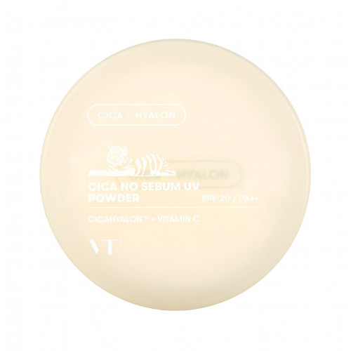 VT Cosmetics Рассыпчатая солнцезащитная пудра для лица с экстрактом центеллы Cica No Sebum UV Powder SPF20 PA++ (5 г)