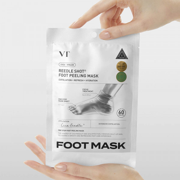 VT Cosmetics Пилинг-носочки для ног с микроиглами Reedle Shot Foot Peeling Mask (2*40 мл)