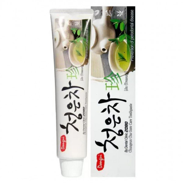 DENTAL CLINIC 2080 Гелевая зубная паста с экстрактами трав Cheong-en-cha Jin Toothpaste (120 г)