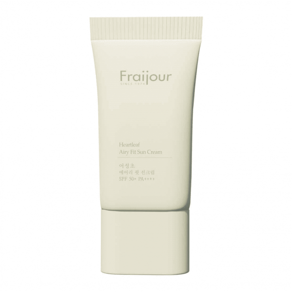 Fraijour Успокаивающий солнцезащитный крем для лица с экстрактом хауттюйнии Heartleaf Airy Fit Sun Cream SPF 50+ PA ++++ (50 мл)