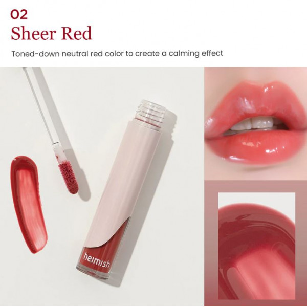 Heimish Прозрачный красный блеск для губ Dailism Lip Gloss 02 Sheer Red (4 г)