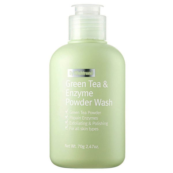 By Wishtrend Энзимная пудра для лица с зеленым чаем Green Tea & Enzyme Powder Wash (70 г)
