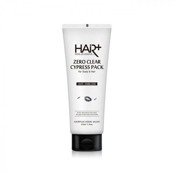 Hair Plus Успокаивающая маска против выпадения волос с экстрактом кипариса Zero Clear Cypress Pack (210 мл)