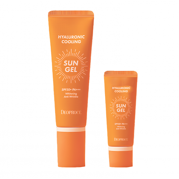 Deoproce Набор освежающих солнцезащитных гелей для лица Hyaluronic Cooling Sun Gel Special Edition SPF 50+ PA+++ (50 мл + 20 мл)