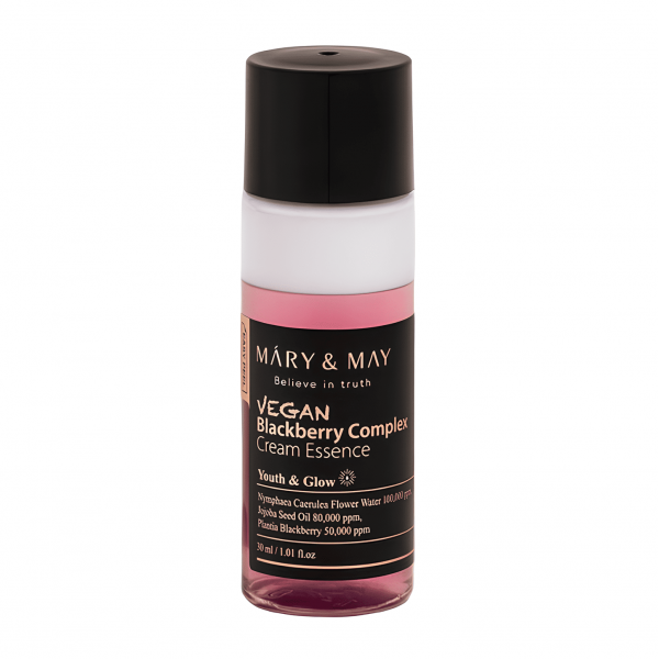 MARY & MAY Крем-эссенция для лица с комплексом из ежевики Vegan Blackberry Complex Cream Essence (30 мл)