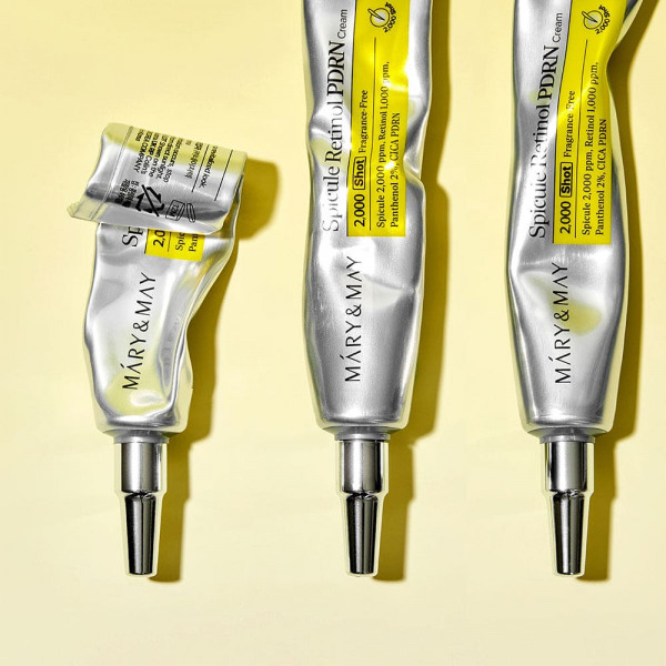 MARY & MAY Интенсивный крем для лица с микро-спикулами, ретинолом и PDRN Spicule Retinol PDRN Cream (15 г)