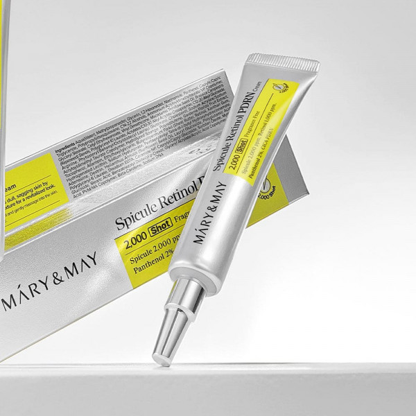MARY & MAY Интенсивный крем для лица с микро-спикулами, ретинолом и PDRN Spicule Retinol PDRN Cream (15 г)