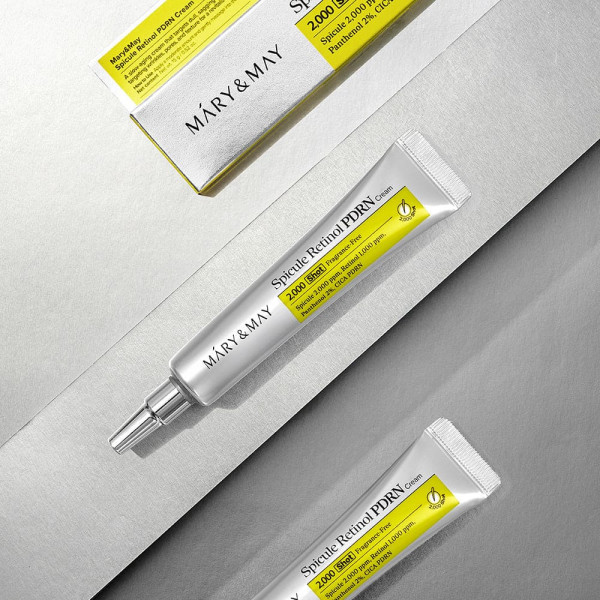 MARY & MAY Интенсивный крем для лица с микро-спикулами, ретинолом и PDRN Spicule Retinol PDRN Cream (15 г)