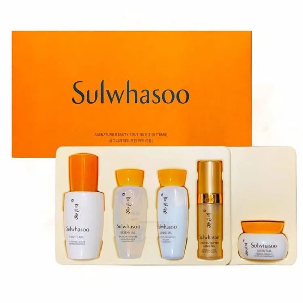 Sulwhasoo Восстанавливающий набор миниатюр базовой линии для лица Signature Beauty Routine 5 Kit (8+15+15+5+5 мл)