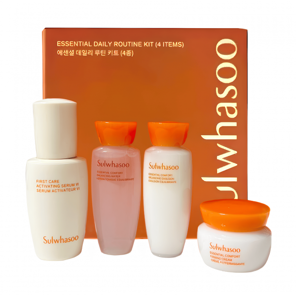 Sulwhasoo Увлажняющий набор миниатюр для лица для укрепления кожи Essential Daily Routine Kit (2*15 мл + 8 мл + 5 мл)