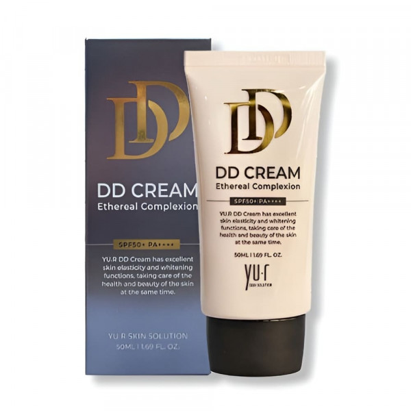 Yu.r Корректирующий темный тональный DD-крем для лица DD-Cream Skin Solution Dark SPF50+ PA++++ (50 мл)