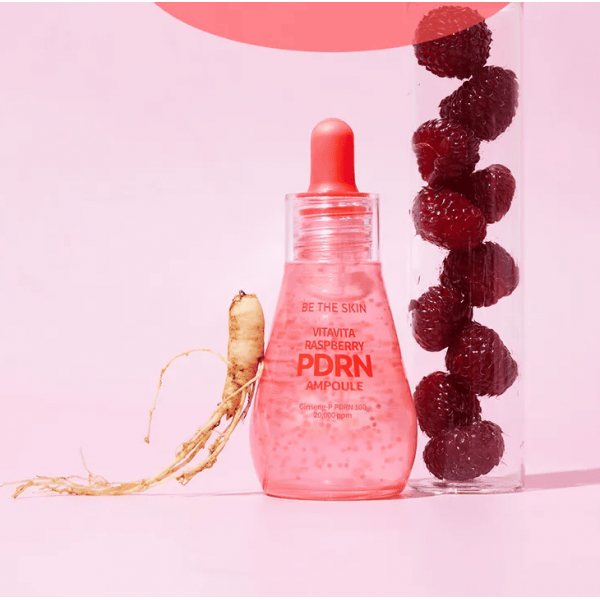 BE THE SKIN Антиоксидантная сыворотка для лица с PDRN и экстрактом малины Vitavita Raspberry PDRN Ampoule (35 мл)