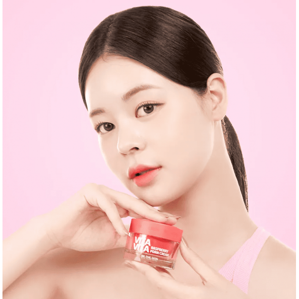 BE THE SKIN Восстанавливающий крем для лица с PDRN и экстрактом малины Vitavita Raspberry PDRN Cream (50 г)