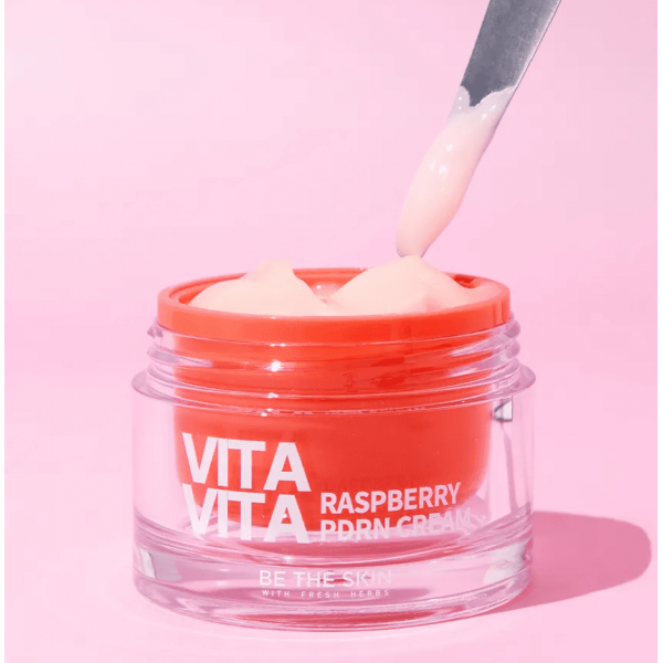 BE THE SKIN Восстанавливающий крем для лица с PDRN и экстрактом малины Vitavita Raspberry PDRN Cream (50 г)