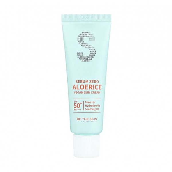 BE THE SKIN Матирующий солнцезащитный крем для лица Sebum Zero Aloerice Vegan Sun Cream SPF50+ PA++++ (50 мл)
