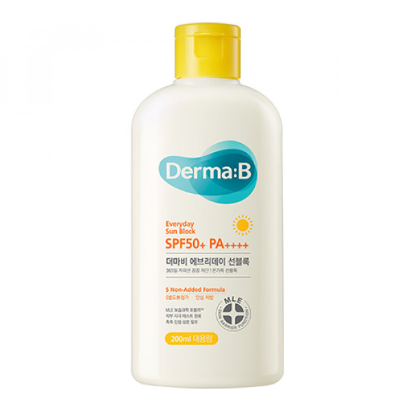 Derma:B Солнцезащитное средство для кожи лица и тела Everyday Sunblock SPF50 + PA ++++ (200 мл)