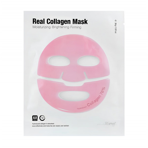 Meditime Антивозрастная гидрогелевая маска для лица с коллагеном NEO Real Collagen Mask (26 г)