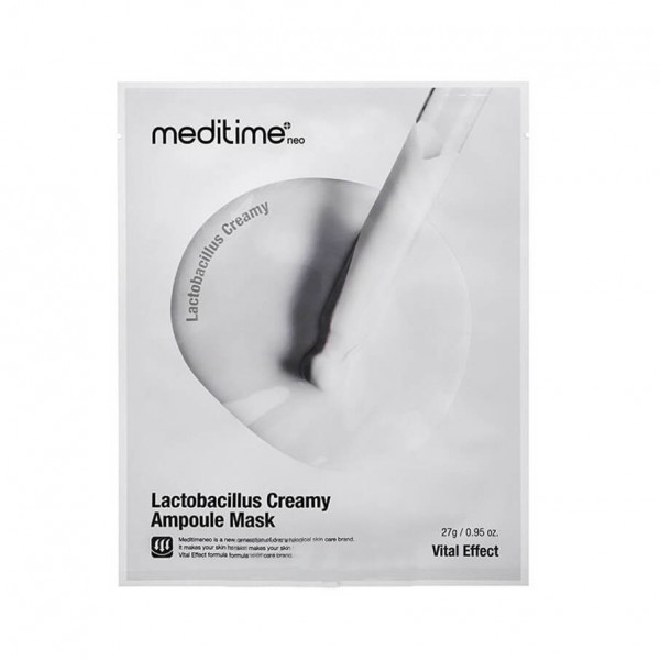 Meditime Маска для восстановления кожи с пробиотиками Lactobacillus Creamy Ampoule Mask (27 г)