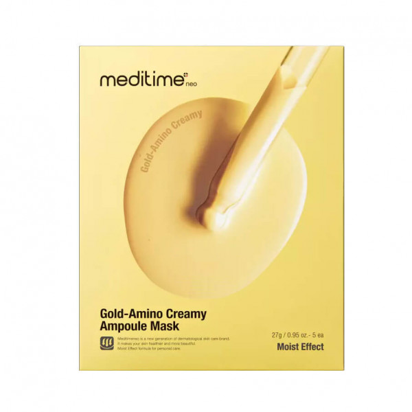 Meditime Питательная маска с аминокислотами Gold-Amino Creamy Ampoule Mask (27 г)