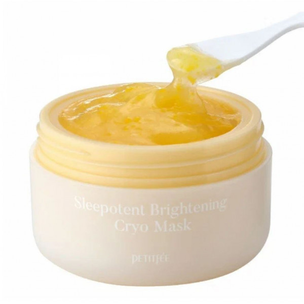 PETITFEE Ночная маска для тусклой кожи с витамином С и ниацинамидом Sleepotent Brightening Cryo Mask (55 мл)