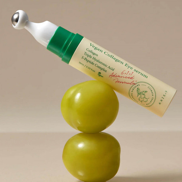 AXIS-Y Пептидная сыворотка для кожи вокруг глаз с массажным аппликатором Vegan Collagen Eye Serum (10 мл)