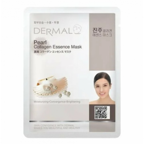 DERMAL Тканевая маска с экстрактом жемчуга и коллагеном Pearl Collagen Essence Mask (23 мл)