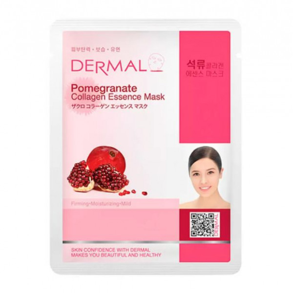 DERMAL Тканевая маска с экстрактом граната и коллагеном Pomegranate Collagen Essence Mask (23 мл)