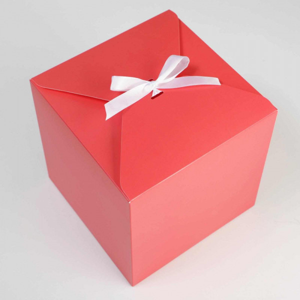 Коробка складная «Красная», 18 × 18 × 18 см