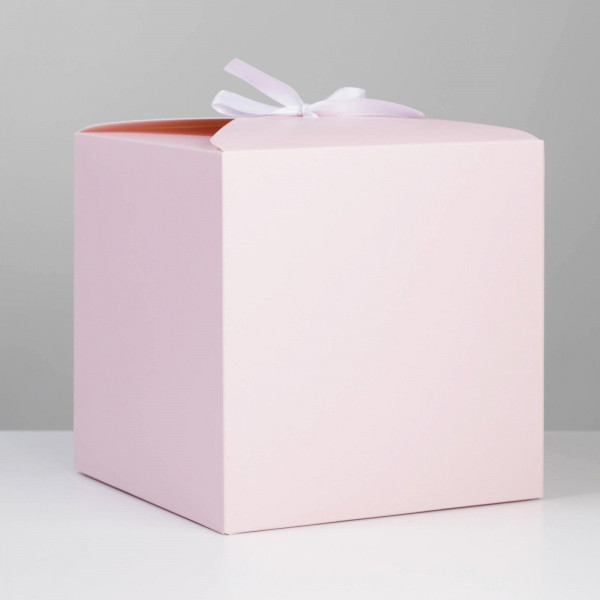Коробка складная «Розовая», 18 × 18 × 18 см