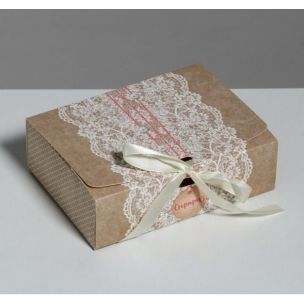 Складная коробка подарочная «Сюрприз», 16.5 × 12.5 × 5 см