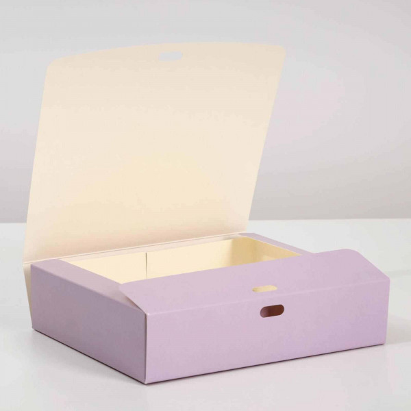 Коробка складная «Лавандовая», 16,5 х 12,5 х 5 см