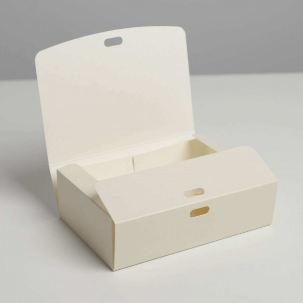 Коробка складная «Бежевая», 16,5 х 12,5 х 5 см