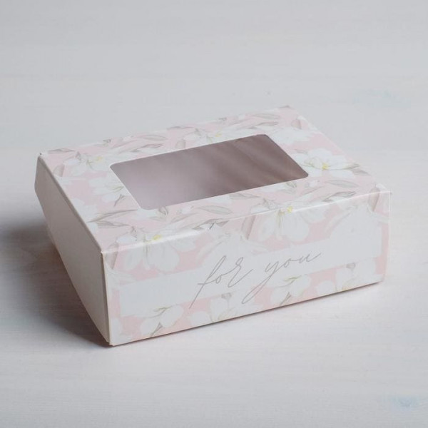 Коробка складная "Для тебя", 10 × 8 × 3.5 см